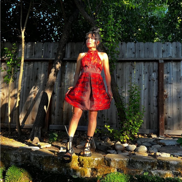 Tibi Silk Red Dress - Picture 3 of 6